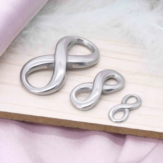 diy Accessories stainless steel8Connector clasp, bow clasp, hydraulic clasp for bracelets and necklaces, versatile clasp accessory