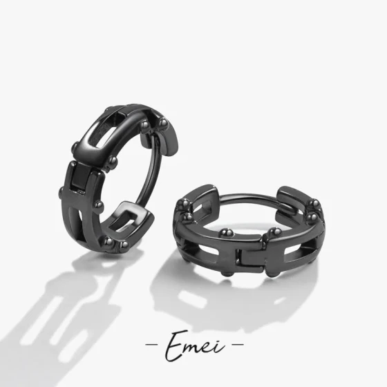 Korean-style sweet and cool hoop earrings for women ins Unique hip-hop chain earrings, trendy earrings, gift for girlfriend or best friend