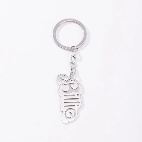 New European and American Products: Simple and Luxurious Stainless Steel Billie Unique and versatile keychain accessory