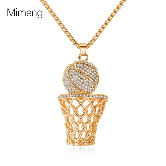 New Exaggerated Basketball Hoop Necklace for Women, Light Luxury, Unique, Stylish Design, Collarbone Chain