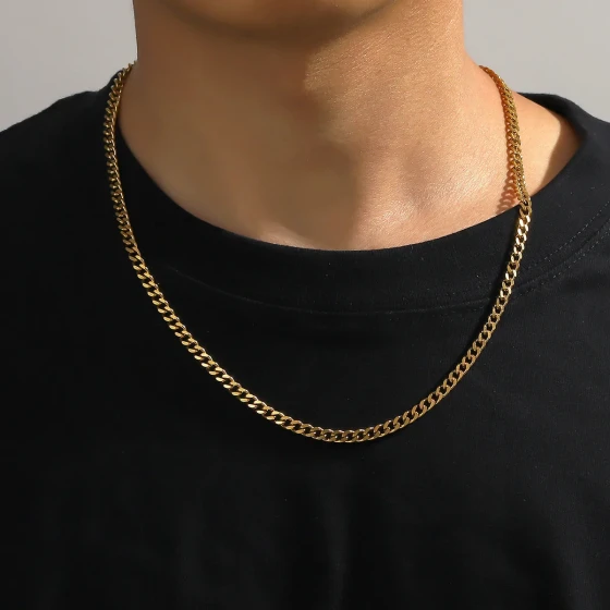 Minimalist and sophisticated circle pendant dragon bone necklace for men, hip-hop niche cool style jewelry