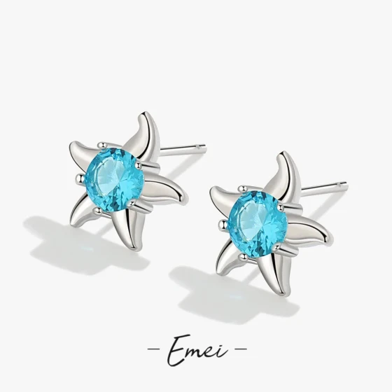 Korean-style new ocean-themed starfish earrings, cute and versatile women's accessories, Dongdaemun creative fashion trendy earrings