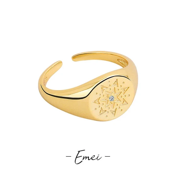 Korean vintage pattern ring for women, index finger ring, joint ring, European and American style jewelry, decorative ring
