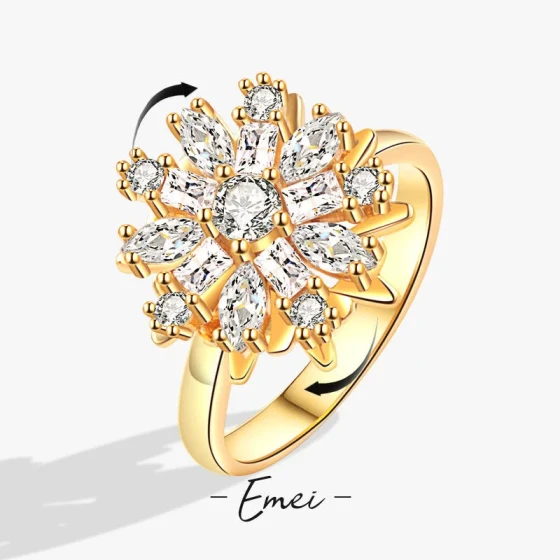 New product: Rotatable full-diamond ring for women, niche design, fashionable and unique ring ins Cool and minimalist, light luxury