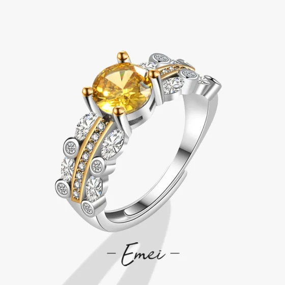 Live Streaming Promotion: Imitation Moissanite Ring Eight Hearts and Eight Arrows High Carbon Diamond Pink Gemstone Ring