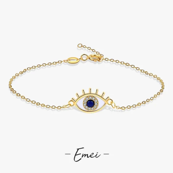 Popular enamel drop-glaze evil eye bracelet for women on independent e-commerce sites Simple, stylish, versatile European and American style bracelet