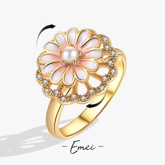 Fashionable and exquisite resin flower open ring for women, versatile accessory with a high-end feel, niche trendy jewelry