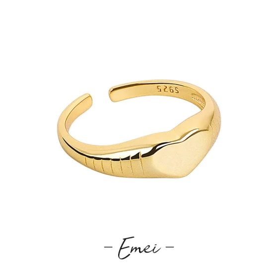 Unique design sweet couple heart ring for women ins Vintage Fashionable Minimalist Ring