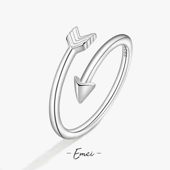 European and American fashion popular women's open bow and arrow ring ins Punk-style vintage hip-hop ring