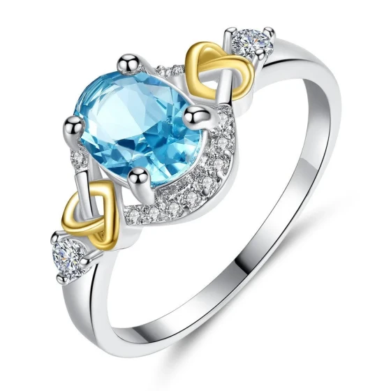 European and American export simple and elegant colorful zircon rings for women, fashionable, light luxury, versatile rings from Xiyin