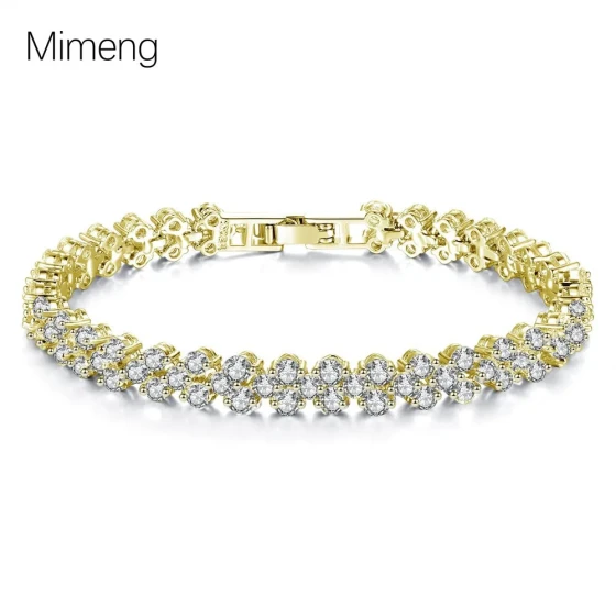 New Roman Zircon Bracelet for Women, Light Luxury Fashion, High-end Personality and Elegant Wrist Accessory