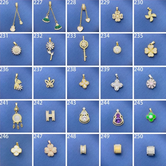 Hundreds of pendants to match your style, fashionable, classic, versatile, couple's style, exquisite pendants, perfect gifts for girlfriends【without Chain】