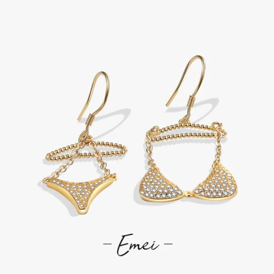 New accessories with an artistic vibe, versatile and minimalist, trendy women's bikini ins Girl's earrings and ear accessories