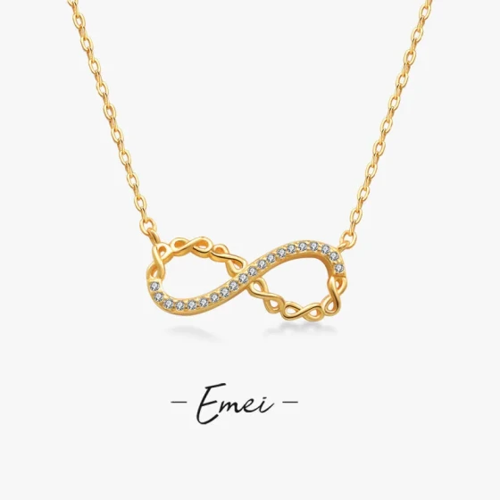 Hot Sale8Infinity Love Necklace Niche minimalist Möbius infinity symbol necklace