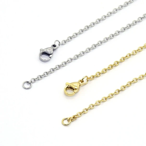 Stainless Steel O Fashionable trendy word chains Simple unisex necklace jewelry