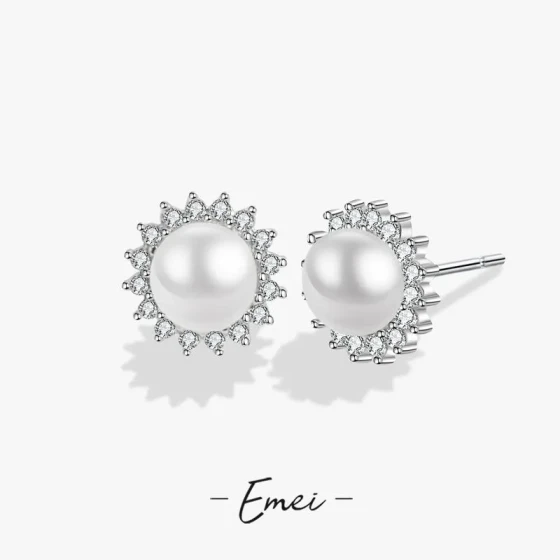High-end luxury brioche freshwater pearl earrings for women, Korean internet celebrity earrings, trendy niche unique ear accessories