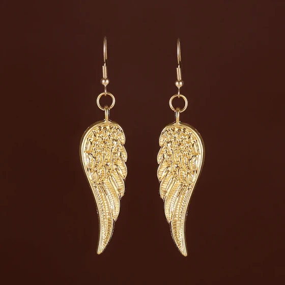 Vintage Angel Wings Feather Earrings Gift for Foreign Trade