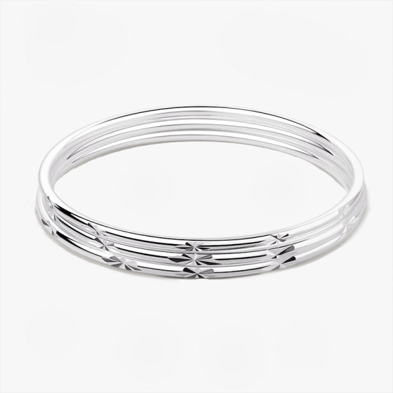 Trendy women's bracelet with intricate carvings and a starry sky design, multi-ring thin bracelet, a gift for girlfriend or best friend