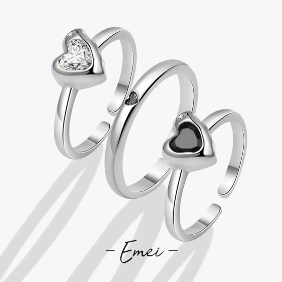Small heart-shaped ring for women, simple, cute, sweet, fresh and versatile ins Luxury niche hand accessories