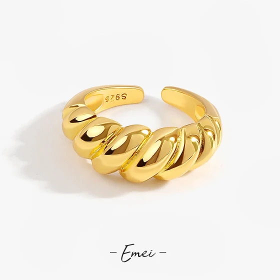 French-style elegant three-dimensional adjustable ring, fashionable and simple vintage jewelry with a high-end feel