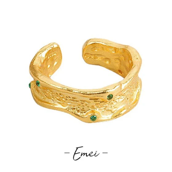 Korean Style ins Original niche design with a touch of luxury and micro-inlaid zirconia925Adjustable ring for women