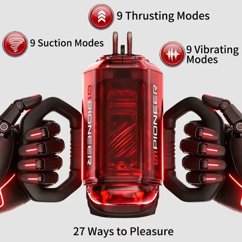 Upgraded Automatic Male Masturbator 7 Modes Suction Vibration Thrusting Portable Handle Pocket Pussy Stroker Blowjob Sex Toys — image 2