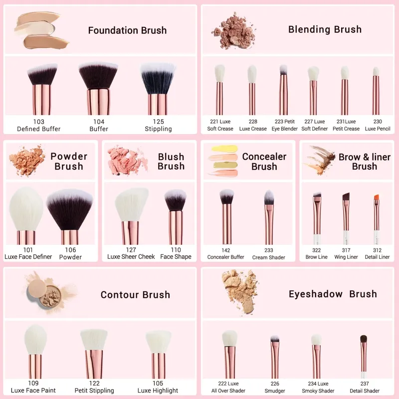 Jessup Professional Makeup Brushes Set 25pcs Makeup Brush Foundation Powder Eyeshadow Liner Highlighter Make Up Tools Kit T215