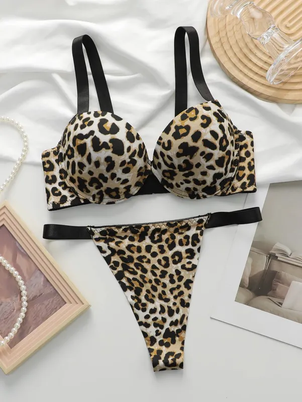 Conjunto de sutiã e calcinha feminino, cor sólida, íntimo, 3/4 copo, camiseta, push up, roupa íntima, conjunto de lingerie para mulheres S-L