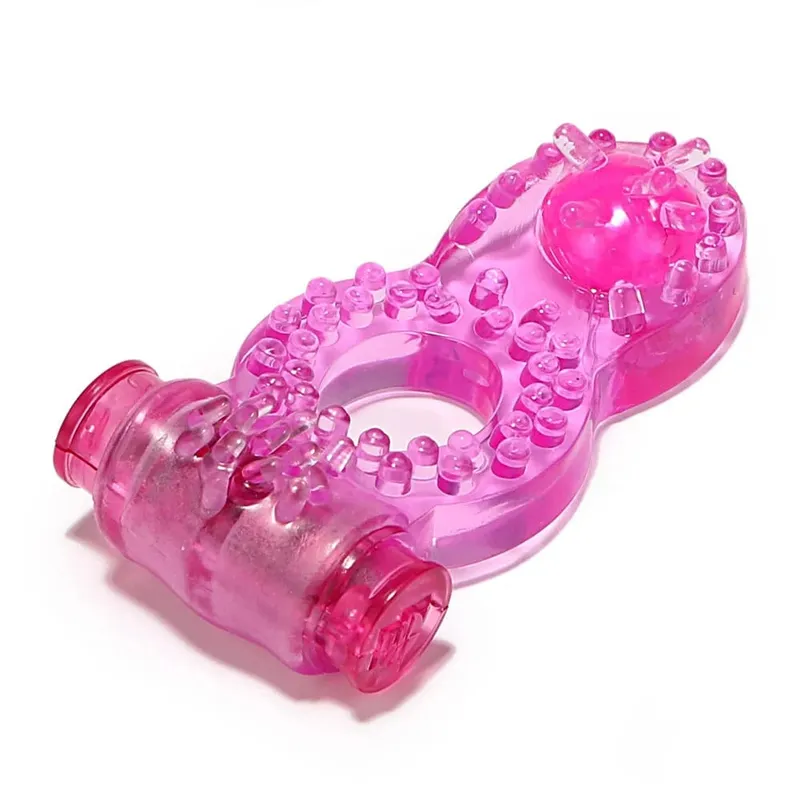 Vibrating Penis Ring Clitoris Stimulator Cock Delay Ejaculation Man Sex Toys For Couple Vagina Orgasm Dual Pleasure Vibrator