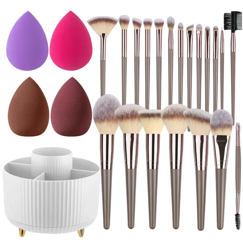 NEW 1-20PCS Makeup Brushes Set Foundation Blush Powder Concealers Eyeshadow Soft and Fluffy Female Cosmetic Beauty Tools Storage