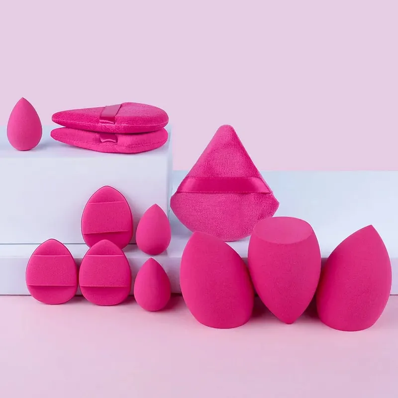 12/32pcs Makeup Brush and Sponge Set Professional Makeup Brush Set Beauty Blender Triangle Powder Puff Clean Powder Puff — image 18