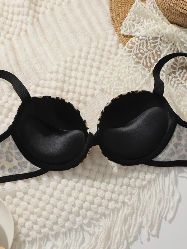 Conjunto de sutiã e calcinha feminino, cor sólida, íntimo, 3/4 copo, camiseta, push up, roupa íntima, conjunto de lingerie para mulheres S-L