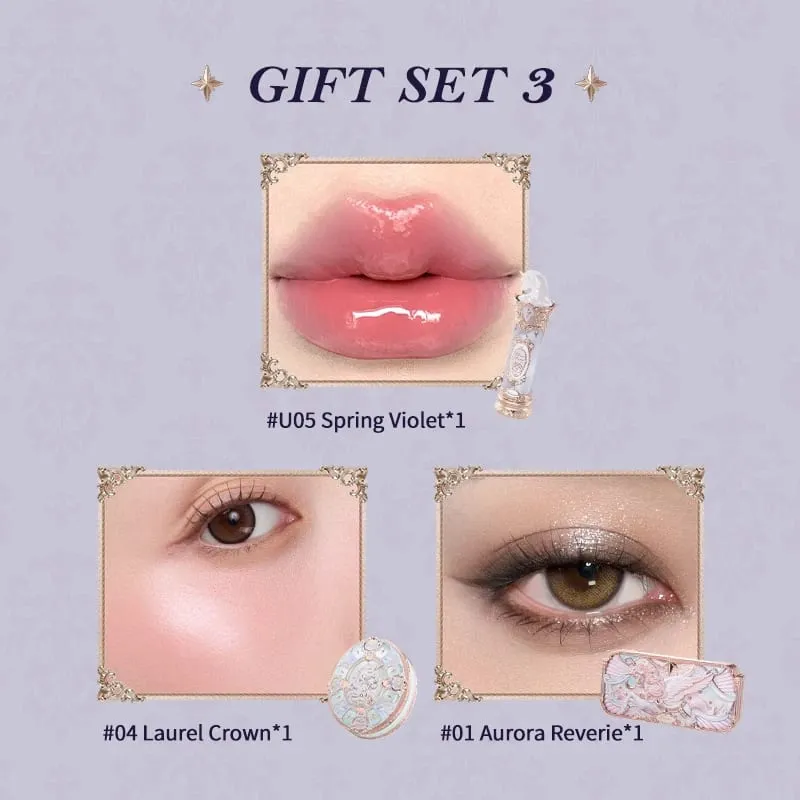 Flower Knows Knight Unicorn Collection Gift Set includes makeup palette+lipstick+blush — image 2