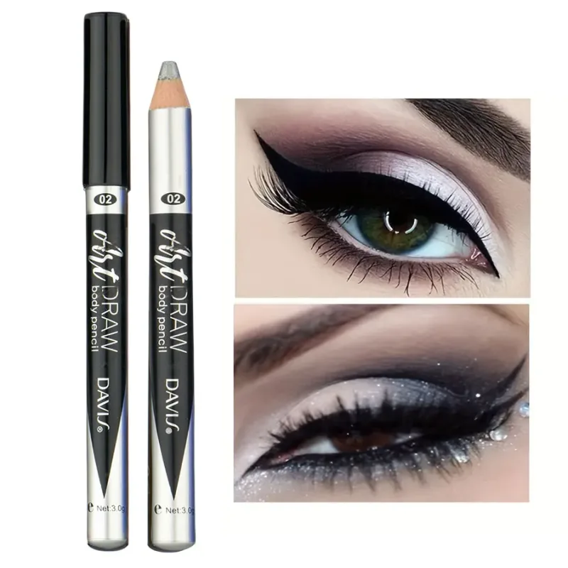 Caneta delineadora labial 15 cores, preto, azul, multicolorido, metálico, glitter perolado, acabamento fosco, estilo punk esfumaçado, caneta de maquiagem para os olhos — image 10