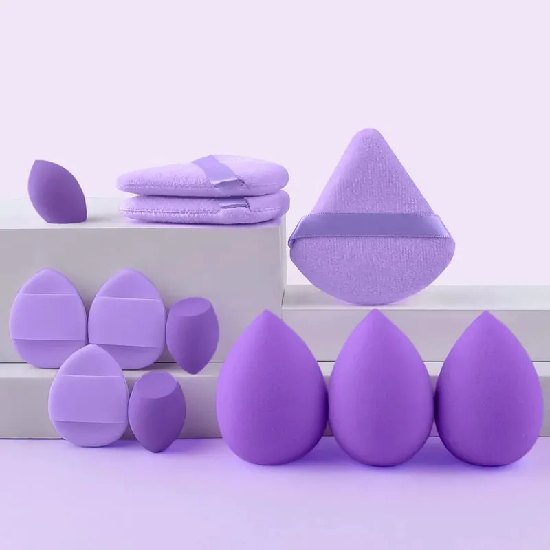 12/32pcs Makeup Brush and Sponge Set Professional Makeup Brush Set Beauty Blender Triangle Powder Puff Clean Powder Puff — image 17