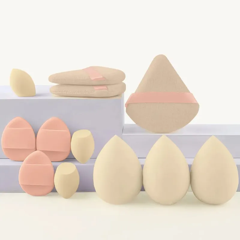 12/32pcs Makeup Brush and Sponge Set Professional Makeup Brush Set Beauty Blender Triangle Powder Puff Clean Powder Puff — image 11