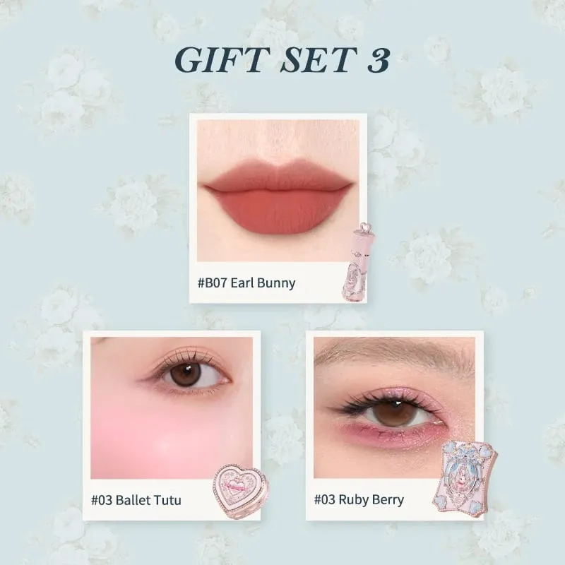 Flower Knows Bunny Garden Collection Gift Set includes makeup palette+lipstick+blush — image 3