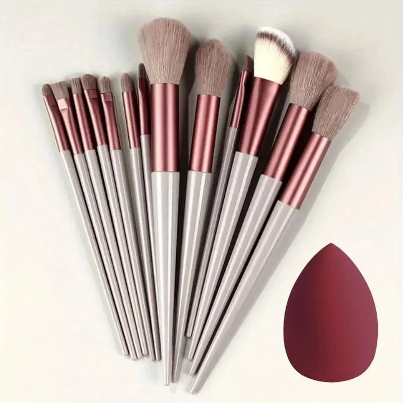 8-13Pcs Premium Makeup Brushes Set for Cosmetics Foundation Blush Powder Eyeshadow Kabuki Blending Makeup Brush Beauty Tool — image 5