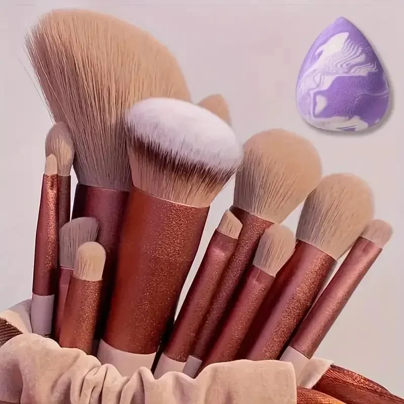 8-13Pcs Premium Makeup Brushes Set for Cosmetics Foundation Blush Powder Eyeshadow Kabuki Blending Makeup Brush Beauty Tool — image 1