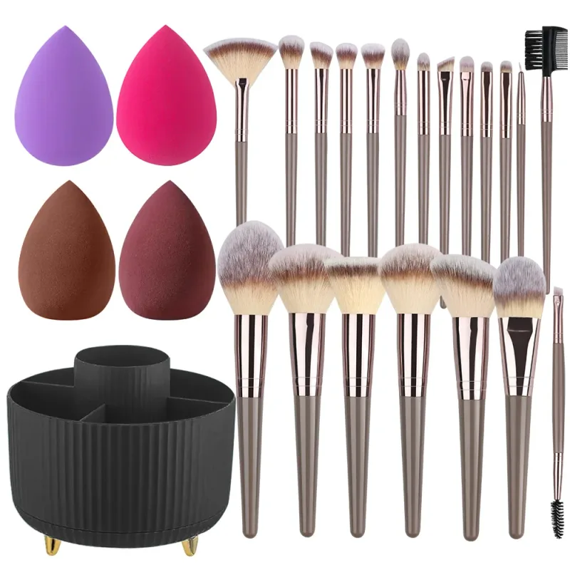 NEW 1-20PCS Makeup Brushes Set Foundation Blush Powder Concealers Eyeshadow Soft and Fluffy Female Cosmetic Beauty Tools Storage
