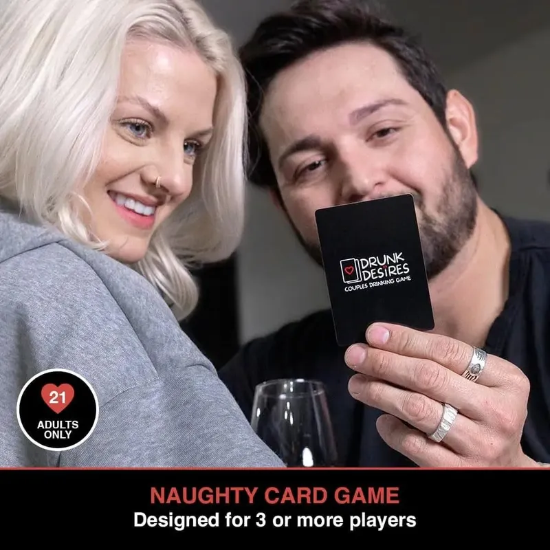 Drunk Desires Couples Drinking Card Game Romantic Interactive Party Board Game Paper Card Set For Date Night Valentine's Day Couple Gathering Entertainment