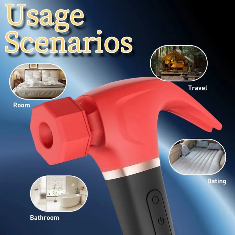 Macchina del sesso multifunzionale del vibratore del martello Stimolazione del punto G. Dildo telescopico Massaggio vaginale Cit Succhiare Masturbatore femminile