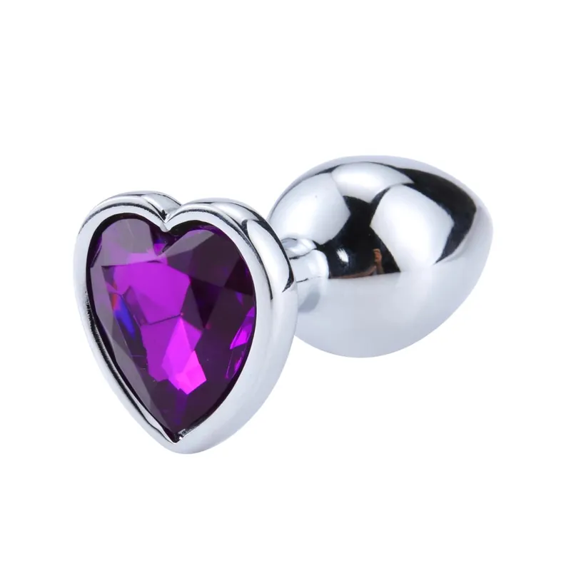 Metal Anal Plug for Beginner Crystal Heart Shape Butt Plug Masturbation Stimulator For Women Dildo Sex Toy Men Prostate Massager — image 11