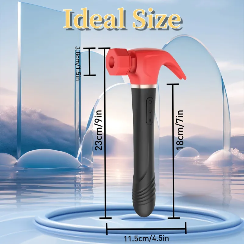 Macchina del sesso multifunzionale del vibratore del martello Stimolazione del punto G. Dildo telescopico Massaggio vaginale Cit Succhiare Masturbatore femminile