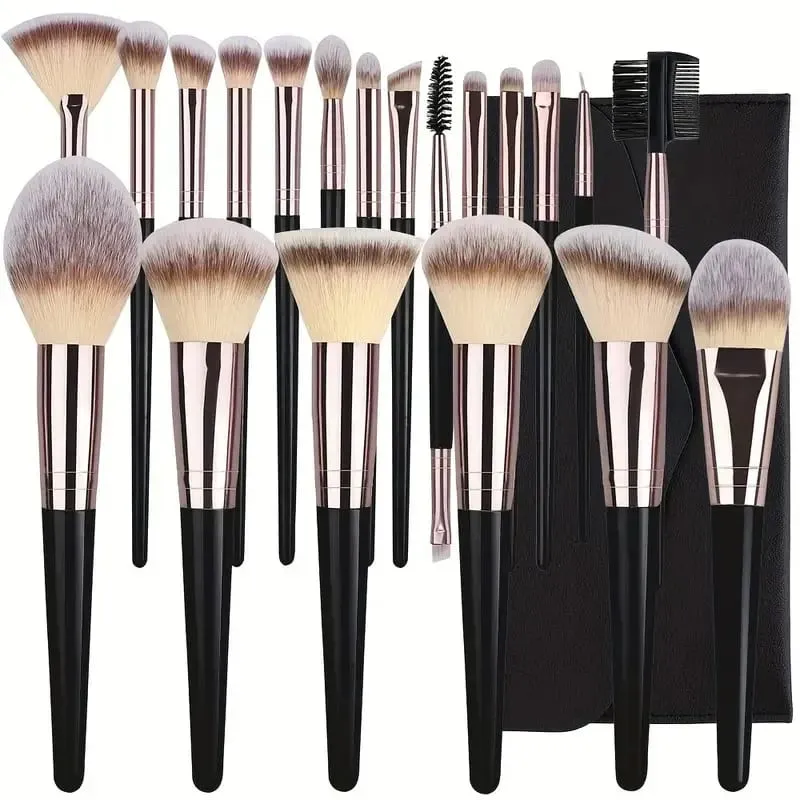 Luxe Makeup Brushes Set Soft Fluffy Cosmetics Foundation Blush Powder Eyeshadow Kabuki Blending Makeup Brush Beauty Tool — image 1