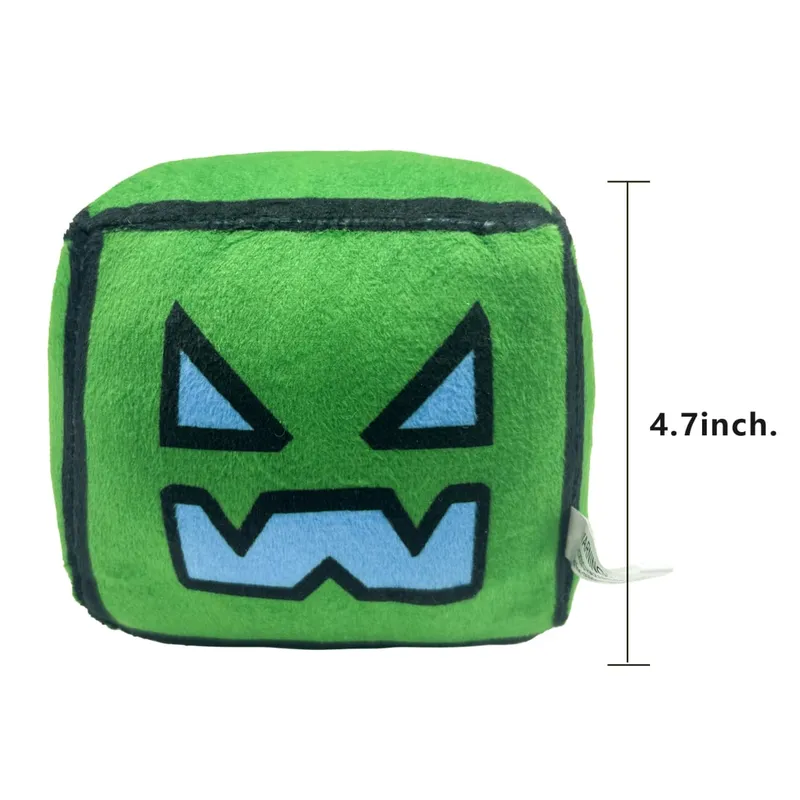 Geometry Plush Toy Cube Volume Wood Stuffed Animal Plushie Doll Toys for Kids and Gaming Fans Children's Day Birthday Gift