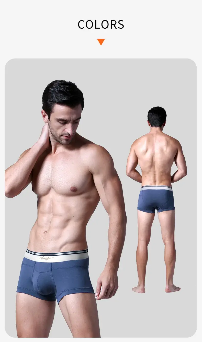 52025 Men's Boxers Men's Trunks – Premium Ultra-Soft Micro Modal for Exceptonal Comfort & Style. Boxers with Horizontal Fly
