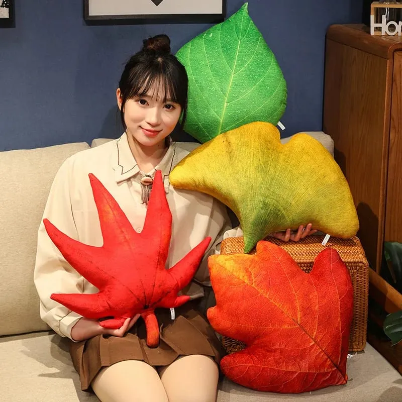 Leaf Pillow Succulent Leaf Shaped Throw Pillow For Indoor Couch Sofa Living Room Home Decor Plant Lovers Garden Lovers