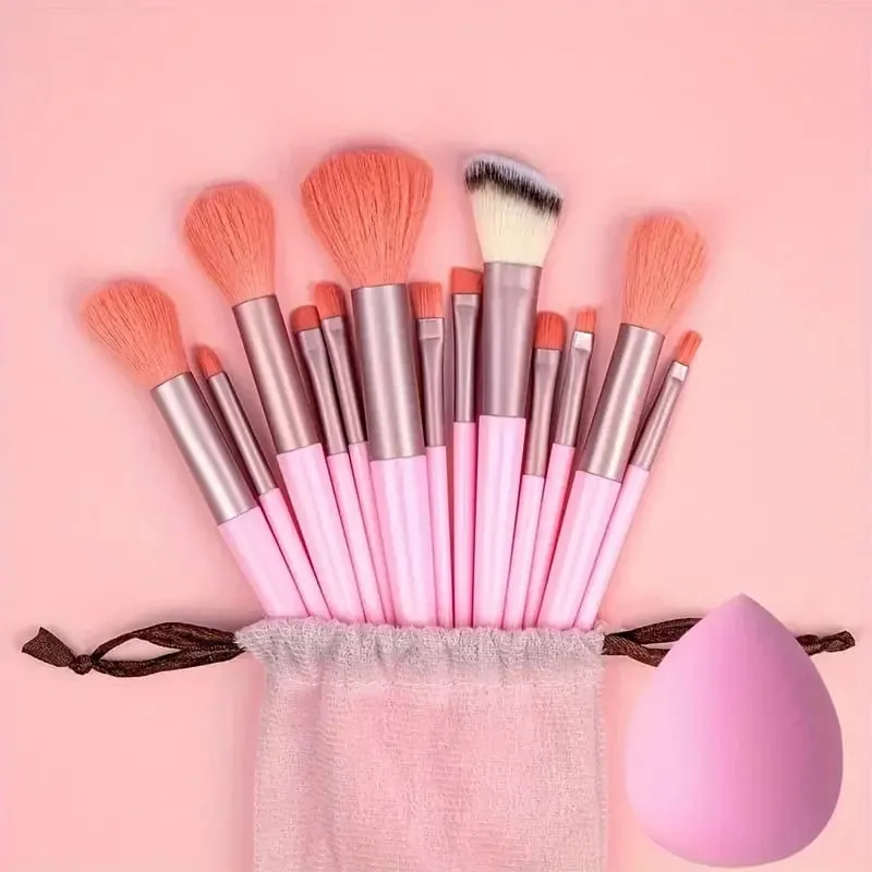 13Pcs Makeup Brush Set Soft Fluffy Cosmetic Foundation Powder Eyeshadow Kabuki Blending Make Up Brush Beauty Tool Makeup — image 9