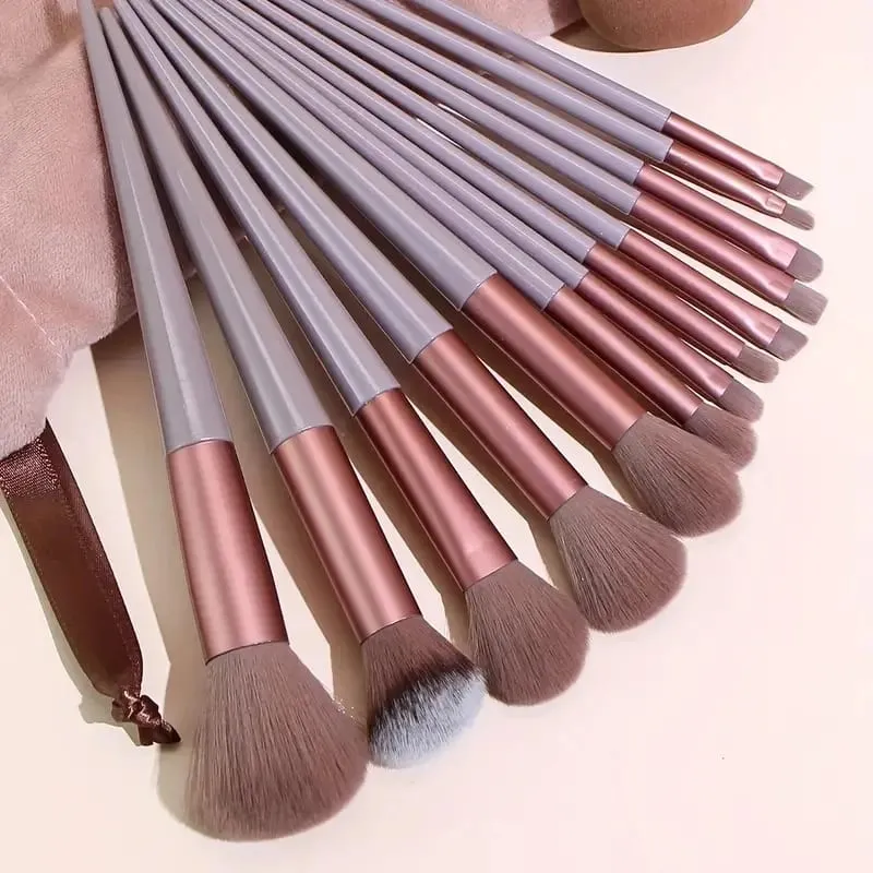 13Pcs Makeup Brush Set Soft Fluffy Cosmetic Foundation Powder Eyeshadow Kabuki Blending Make Up Brush Beauty Tool Makeup — image 3
